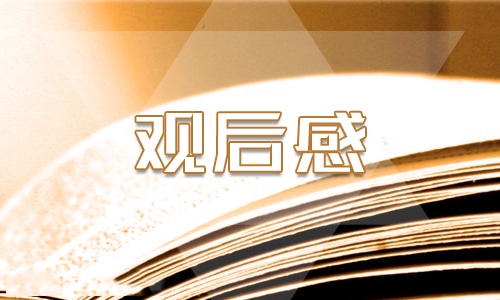 消防安全教育警示片观后感